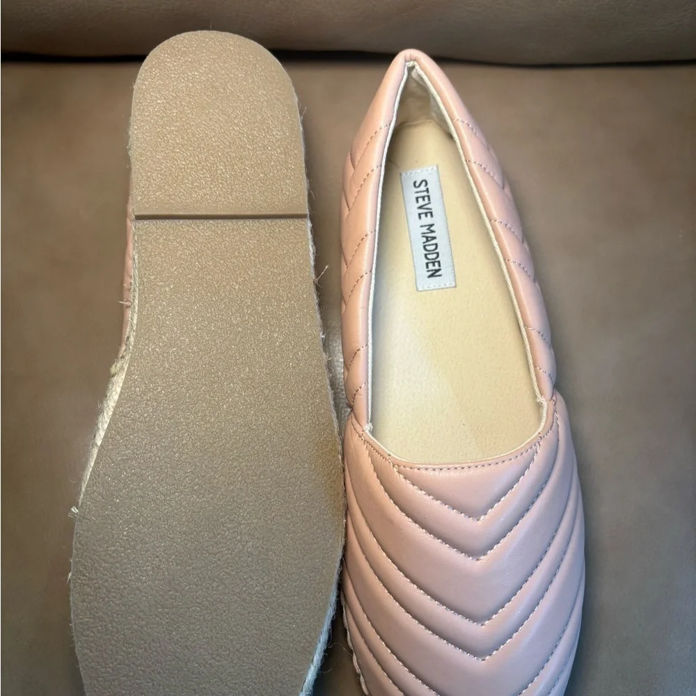 Steve Madden Blush Quilted Espadrilles